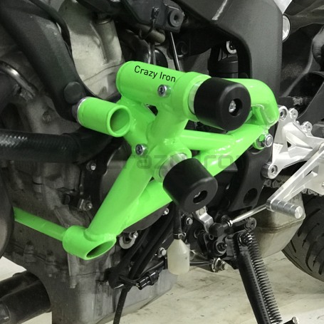 Клетка на мотоцикл KAWASAKI ZX-6R `09-`18, ZX-6R 636 `13-`23 CRAZY IRON серии STUNT (фото 6, фотография 6)