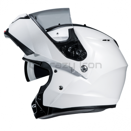 Мотошлем модуляр HJC C91 PEARL WHITE, белый (фото 2, фотография 2)