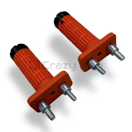 Пеги в ось заднего колеса KTM DUKE 125, Duke 200, Duke 250, Duke 390 CRAZY IRON ОРАНЖЕВЫЕ (фото 4, фотография 4)