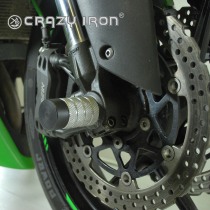 Пеги в ось переднего колеса KAWASAKI ZX-6R `07-`08 CRAZY IRON