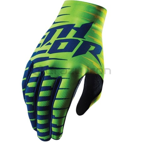 Мотоперчатки THOR кроссовые  S15 VOID PLUS Rift Lime (фото 1, фотография 1)