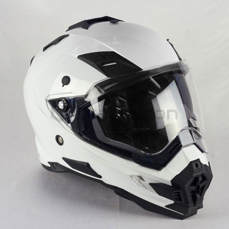 Мотошлем кроссовый со стеклом ALLTOP PREDATOR, белый (фото 4, фотография 4)