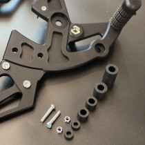 Комплект подножек для станта HONDA GROM MSX125 `13-`16, черный анод CRAZY IRON