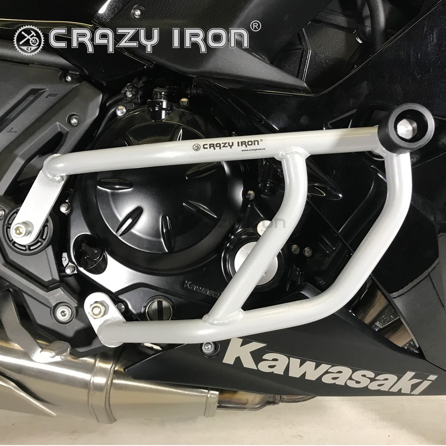 カロバイプラス Дуги на мотоцикл KAWASAKI Ninja 650, Z650 `17- CRAZY IRON серии