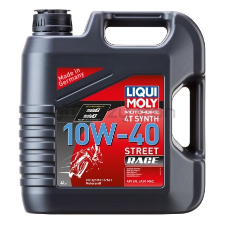 Масло моторное LIQUI MOLY Motorbike 4T Synth Street Race 10W-40, 4л. (фото 1, фотография 1)