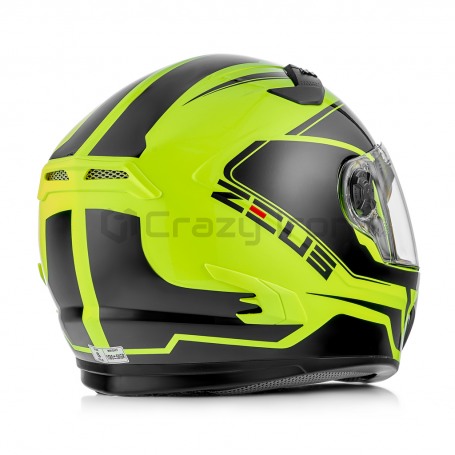 Мотошлем интеграл ZEUS ZS-813A, черный/желтый (фото 3, фотография 3)