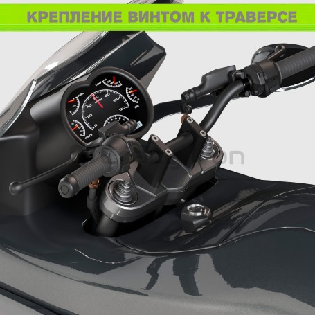 Стойки руля для мотоцикла 28мм  STUNT, высота 50мм, черный (фото 5, фотография 5)
