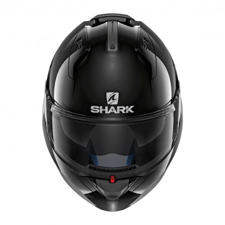 Мотошлем трансформер SHARK EVO-ONE 2 BLANK Black, черный (фото 5, фотография 5)