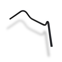 Руль для мотоцикла 22/830 мм ЧОППЕР, сталь, черный, CRAZY IRON