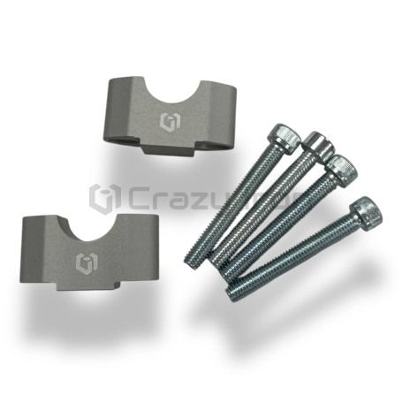 Проставки стоек руля мотоцикла 22мм, высота 25мм CRAZY IRON (фото 2, фотография 2)