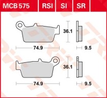 Тормозные колодки для мотоцикла TRW LUCAS MCB575
