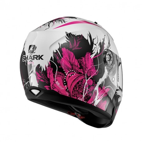 Мотошлем интеграл SHARK RIDILL SPRING, бело-розовый (фото 2, фотография 2)