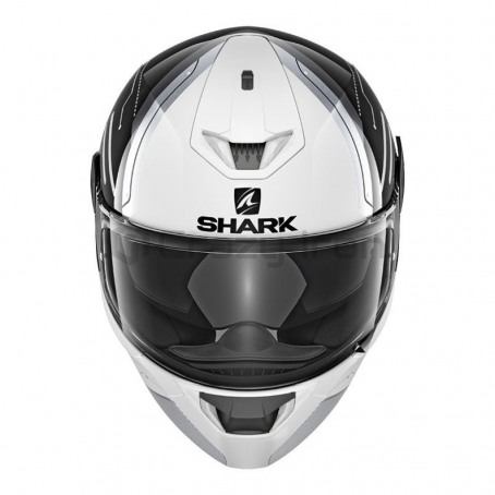 Мотошлем интеграл SHARK SKWAL 2 WARHEN, черно-белый, с белой подсветкой (фото 2, фотография 2)