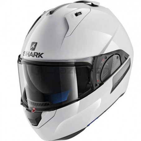 Мотошлем трансформер SHARK EVO-ONE 2 BLANK White, белый (фото 1, фотография 1)