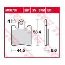 Тормозные колодки для мотоцикла TRW LUCAS MCB706SV
