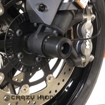 Слайдеры KTM Duke 790/890/990, CFMOTO 800NK; HUSQVARNA 801 в ось переднего колеса CRAZY IRON