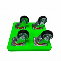 Тележка для снегохода под гусеницу, зеленая CRAZY IRON