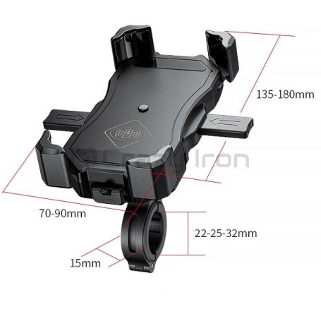 Держатель для телефона на руль мотоцикла с беспроводной зарядкой (фото 3, фотография 3)