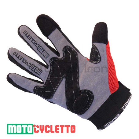 Мотоперчатки MOTOCYCLETTO NETTO красный, текстиль, тачскрин (фото 3, фотография 3)