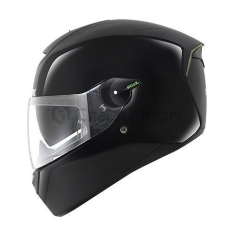 Мотошлем интеграл SHARK SKWAL BLANK Black, черный, с подсветкой (фото 1, фотография 1)