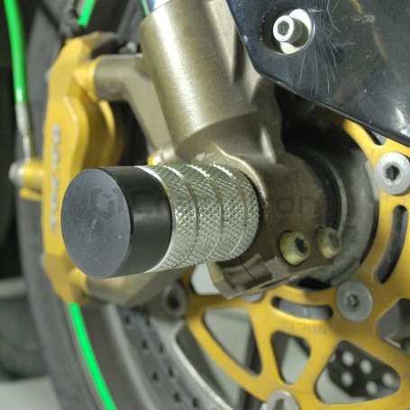 Пеги в ось переднего колеса  KAWASAKI ZX-6R `03-`06 CRAZY IRON (фото 2, фотография 2)