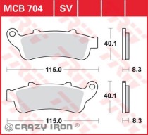 Тормозные колодки для мотоцикла TRW LUCAS MCB704SV (MCB705SV)