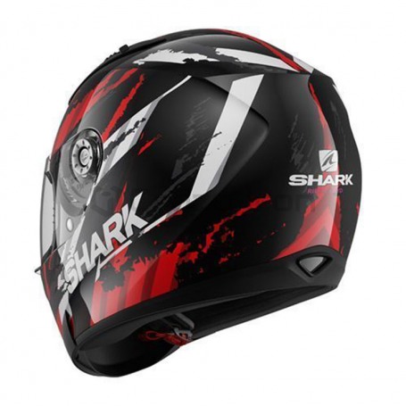 Мотошлем интеграл SHARK RIDILL OXYD, черно-красный (фото 2, фотография 2)