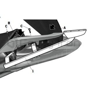 Крепление центрального кофра CRAZY IRON HONDA NC700S, NC700X (фото 2, фотография 2)