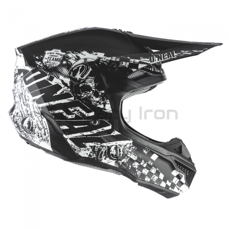 Мотошлем кроссовый ONEAL 5SERIES RIDER, черно-белый (фото 2, фотография 2)