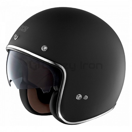 Мотошлем открытый IXS HX 77, черный матовый (фото 1, фотография 1)