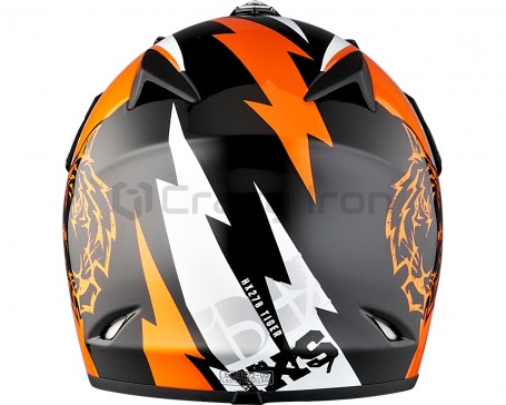 Мотошлем кроссовый детский IXS HX278 TIGER, оранжевый (фото 2, фотография 2)