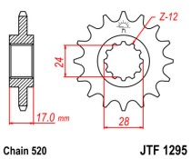 Звезда ведущая (передняя) JTF1295.15 520